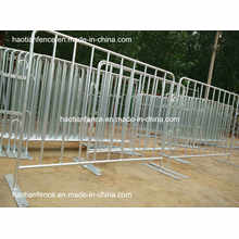 Hot Dipped Galvanized Crowd Control Barrieren mit festen Füßen